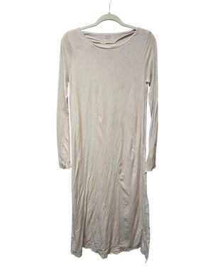 Evam Eva Womens Dress Long Sleeve Ivory Organic Cotton + Natural Dye Sz 1 Japan